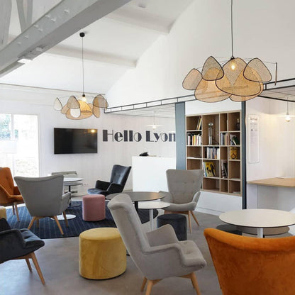 Woven Leaf Pendant Light - Loonglight