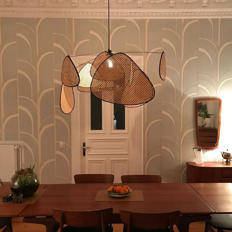 Woven Leaf Pendant Light - Loonglight