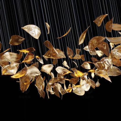 Shake Glass Leaf Chandelier - Loonglight