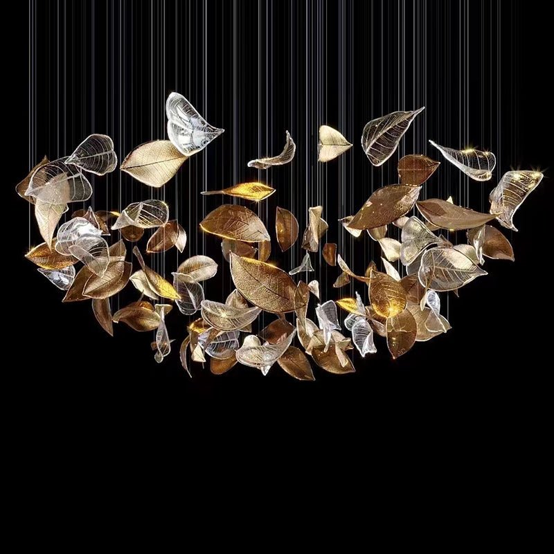 Shake Glass Leaf Chandelier - Loonglight