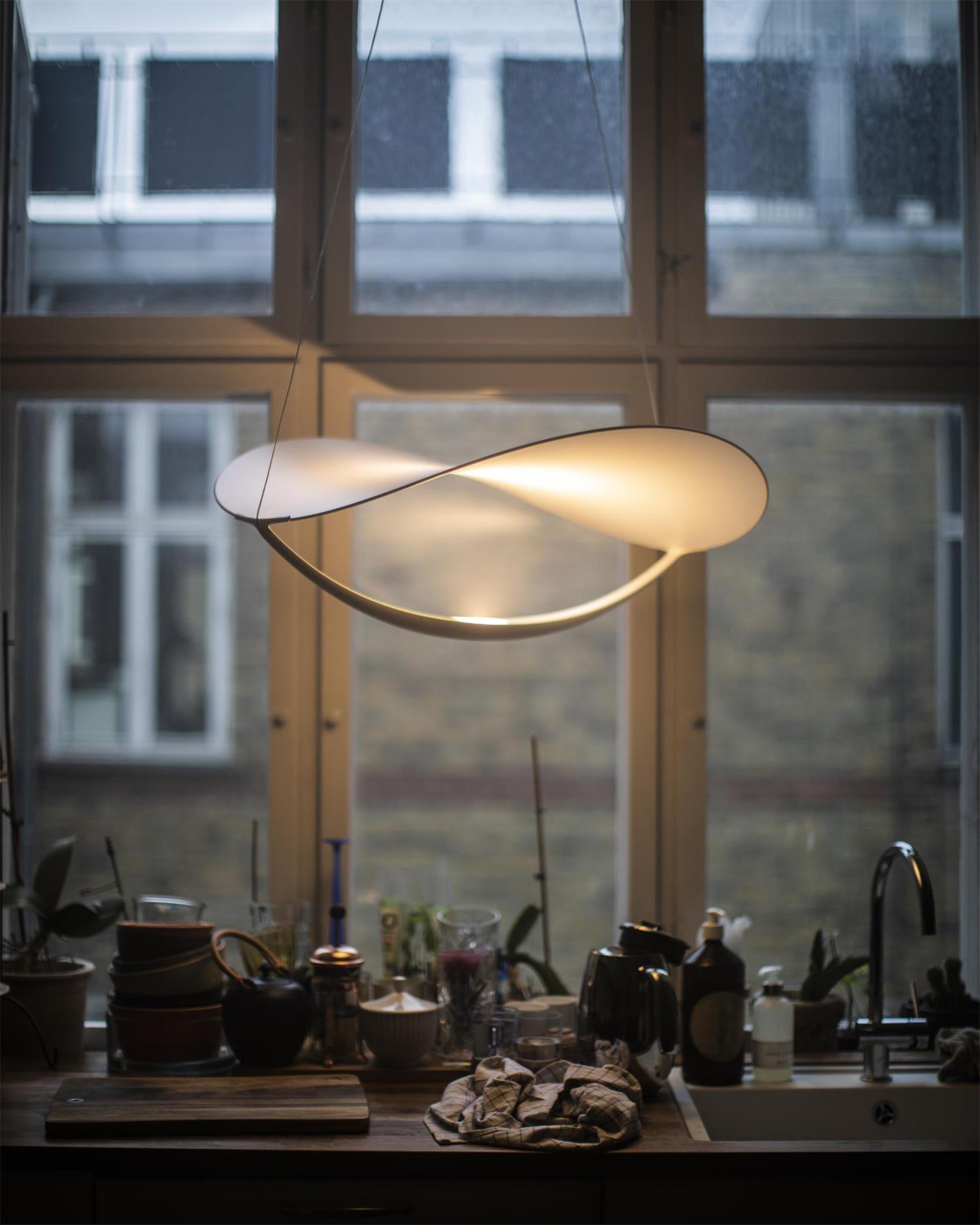 Shield Fabric Pendant Light - undefined