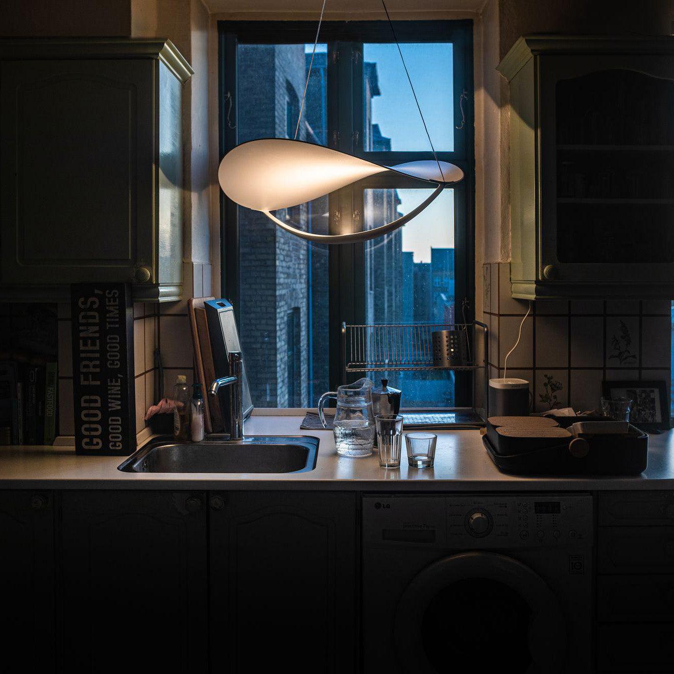 Shield Fabric Pendant Light - undefined