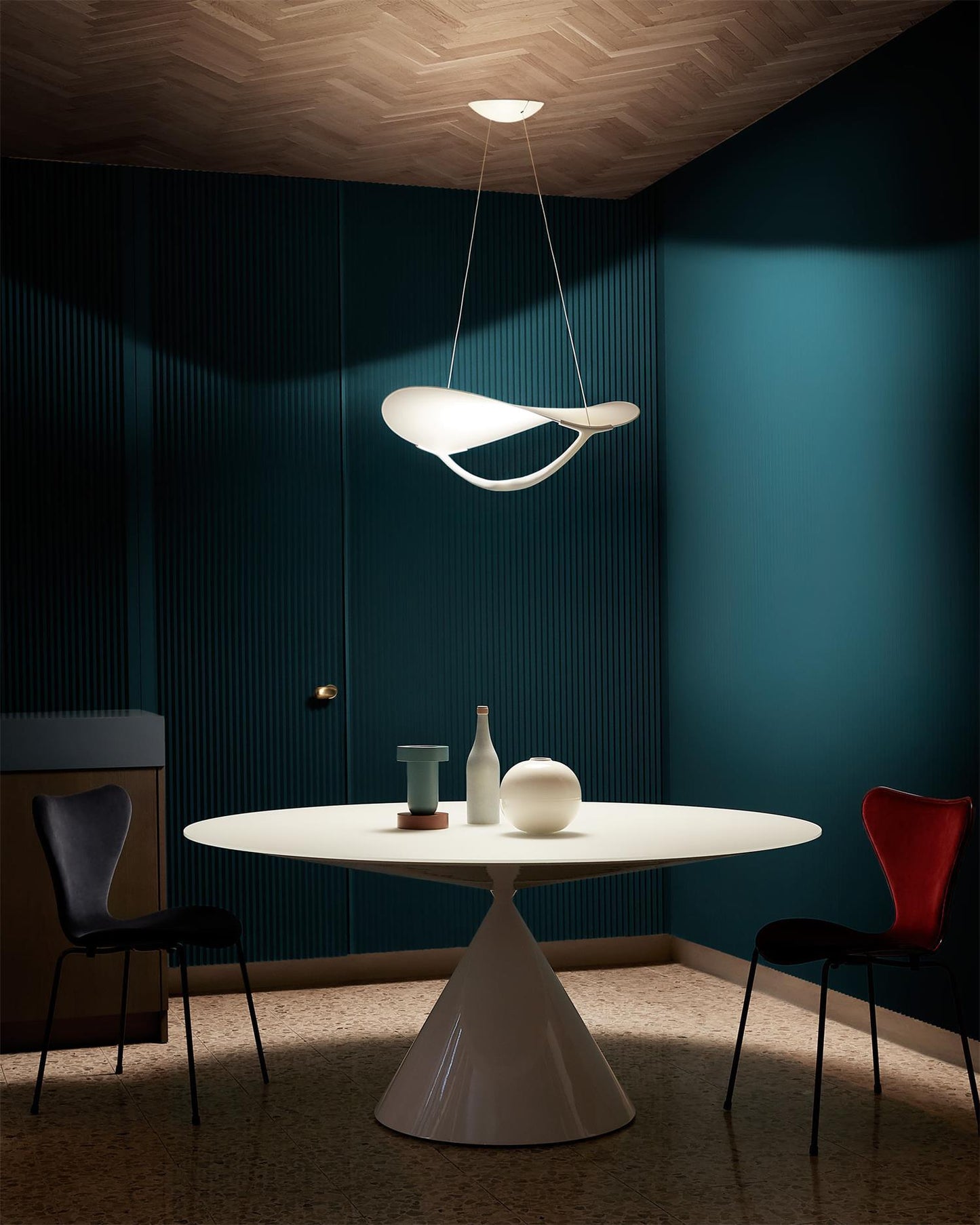 Shield Fabric Pendant Light - undefined