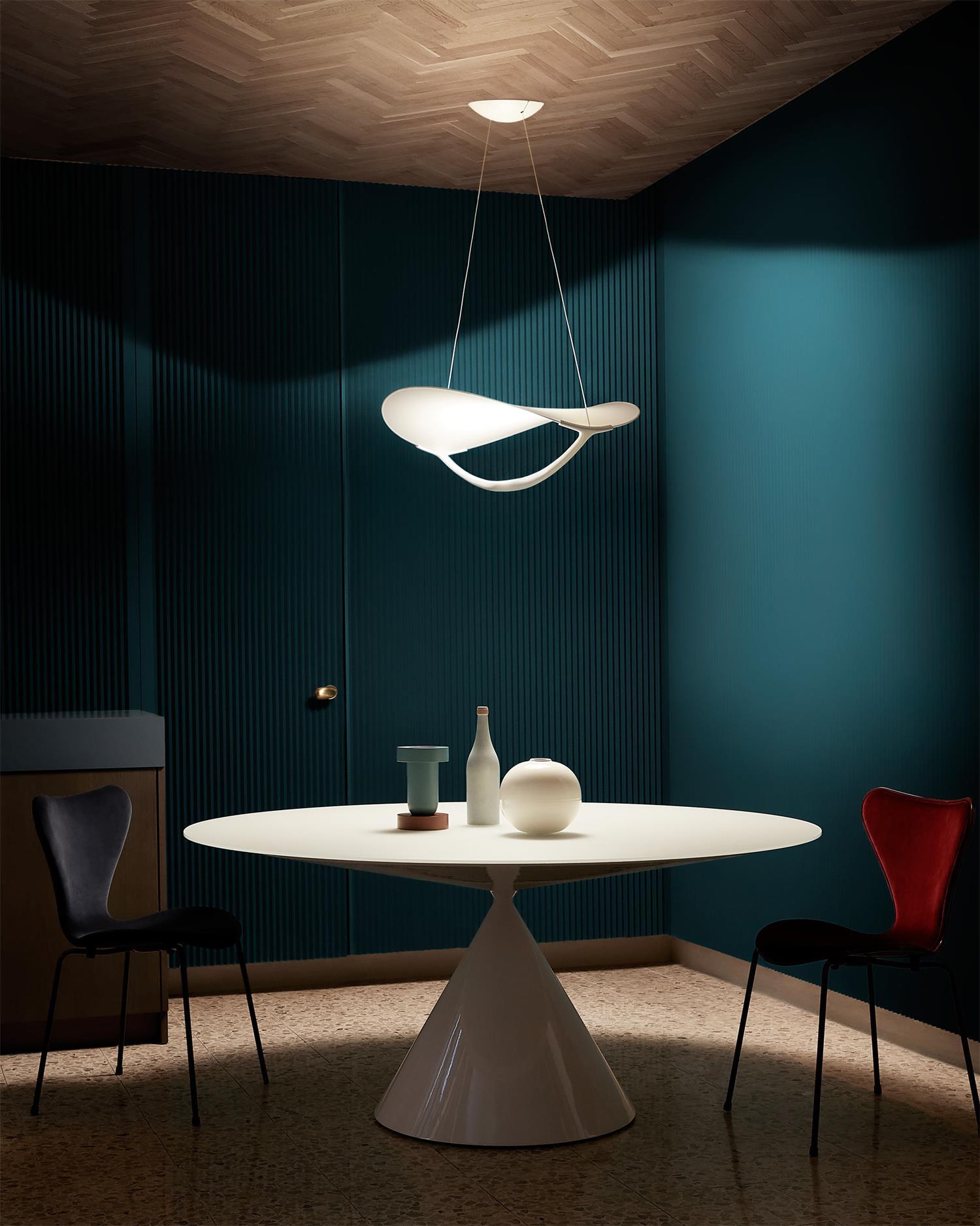 Shield Fabric Pendant Light - undefined