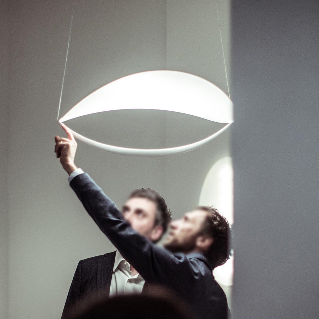 Shield Fabric Pendant Light - undefined