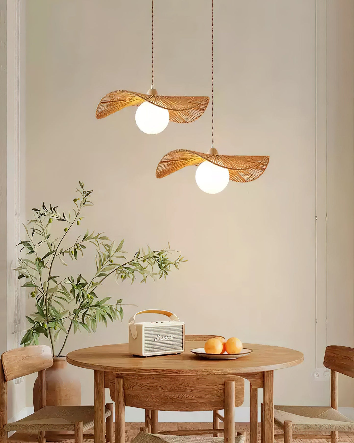 Shiloh Rattan Pendant Light