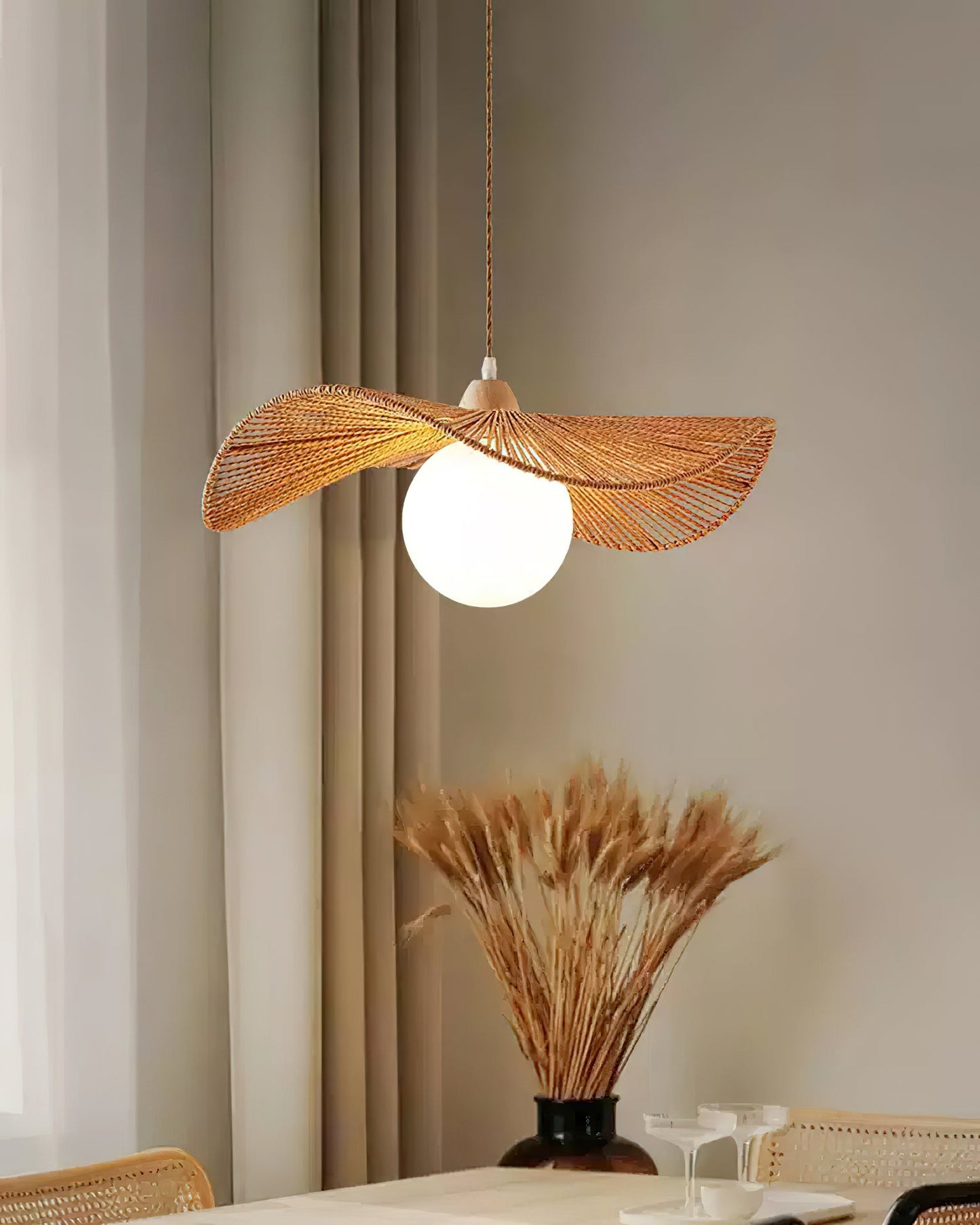 Shiloh Rattan Pendant Light