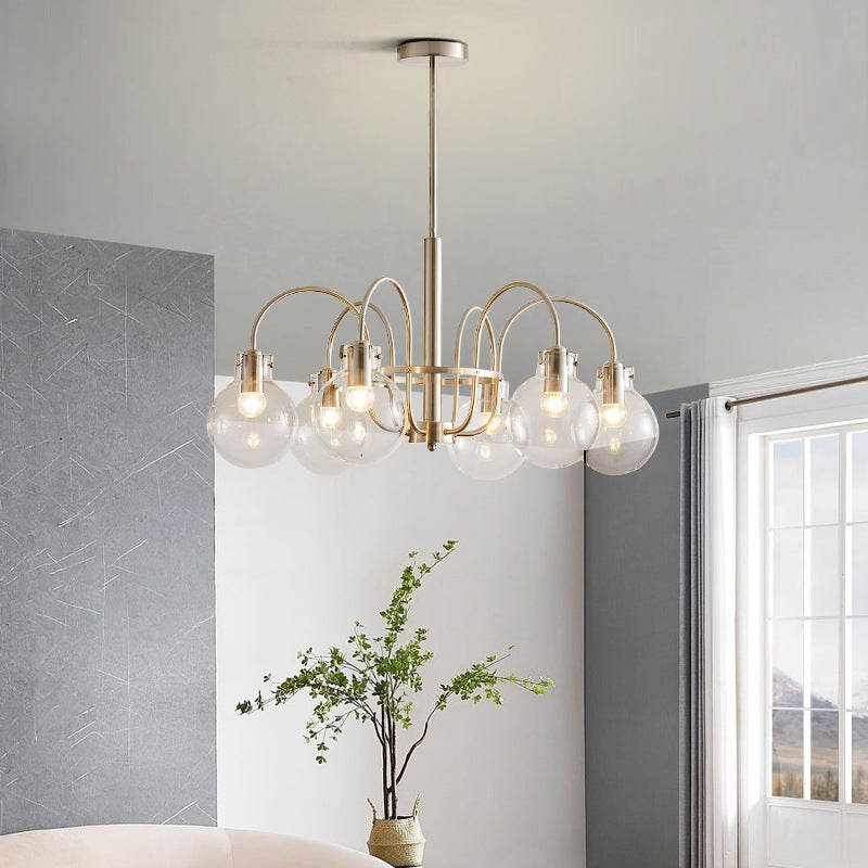 Clear Glass Shade Chandelier - Loonglight