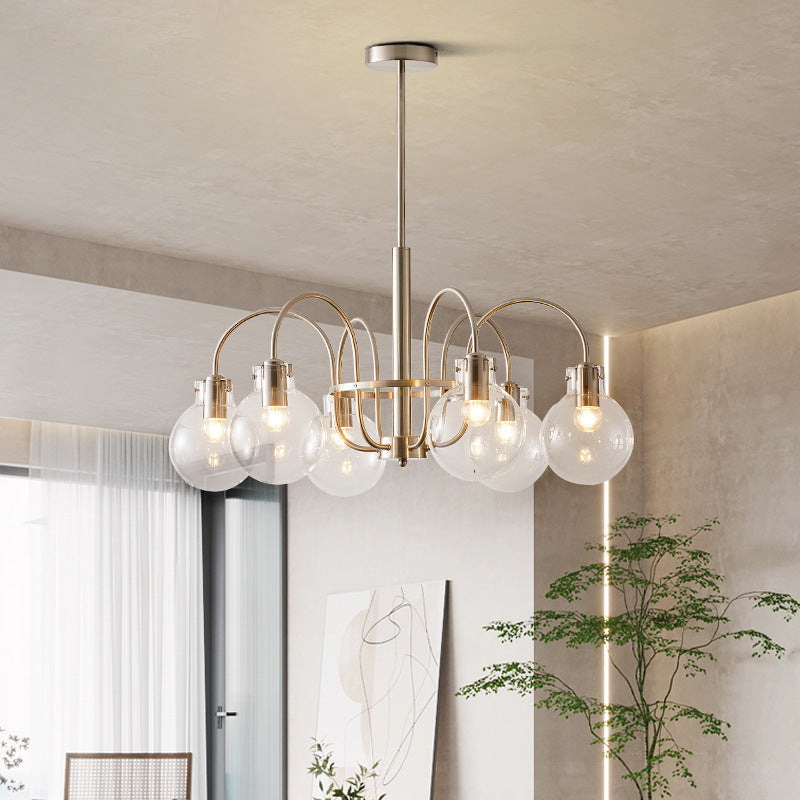 Clear Glass Shade Chandelier - Loonglight