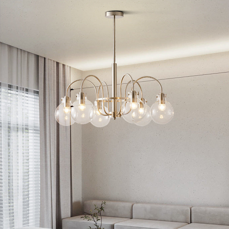 Clear Glass Shade Chandelier - Loonglight