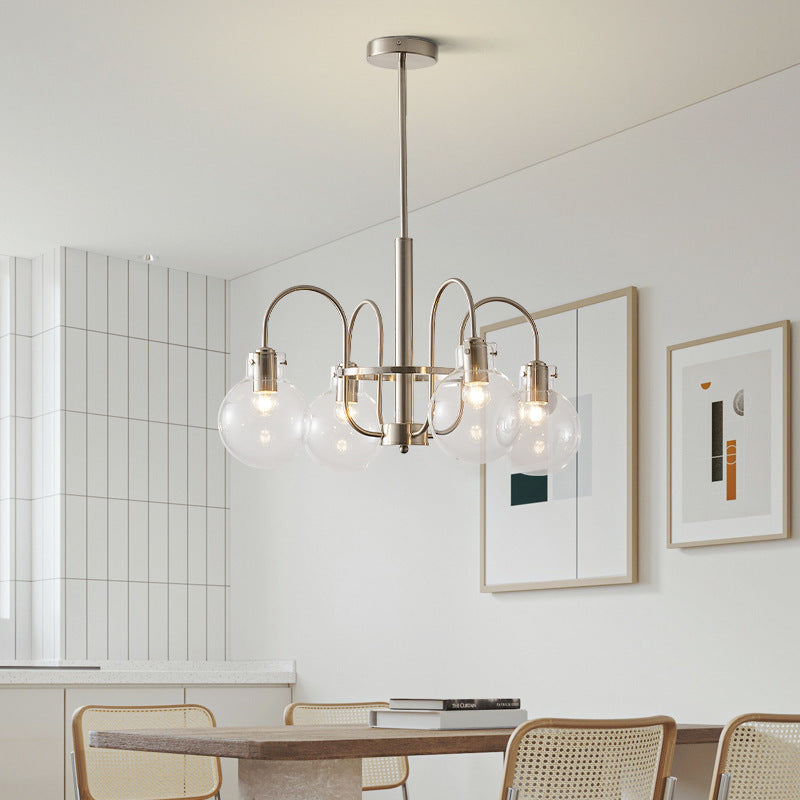 Clear Glass Shade Chandelier - Loonglight
