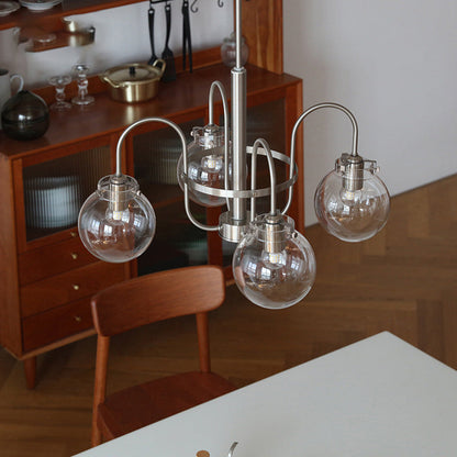 Clear Glass Shade Chandelier - Loonglight