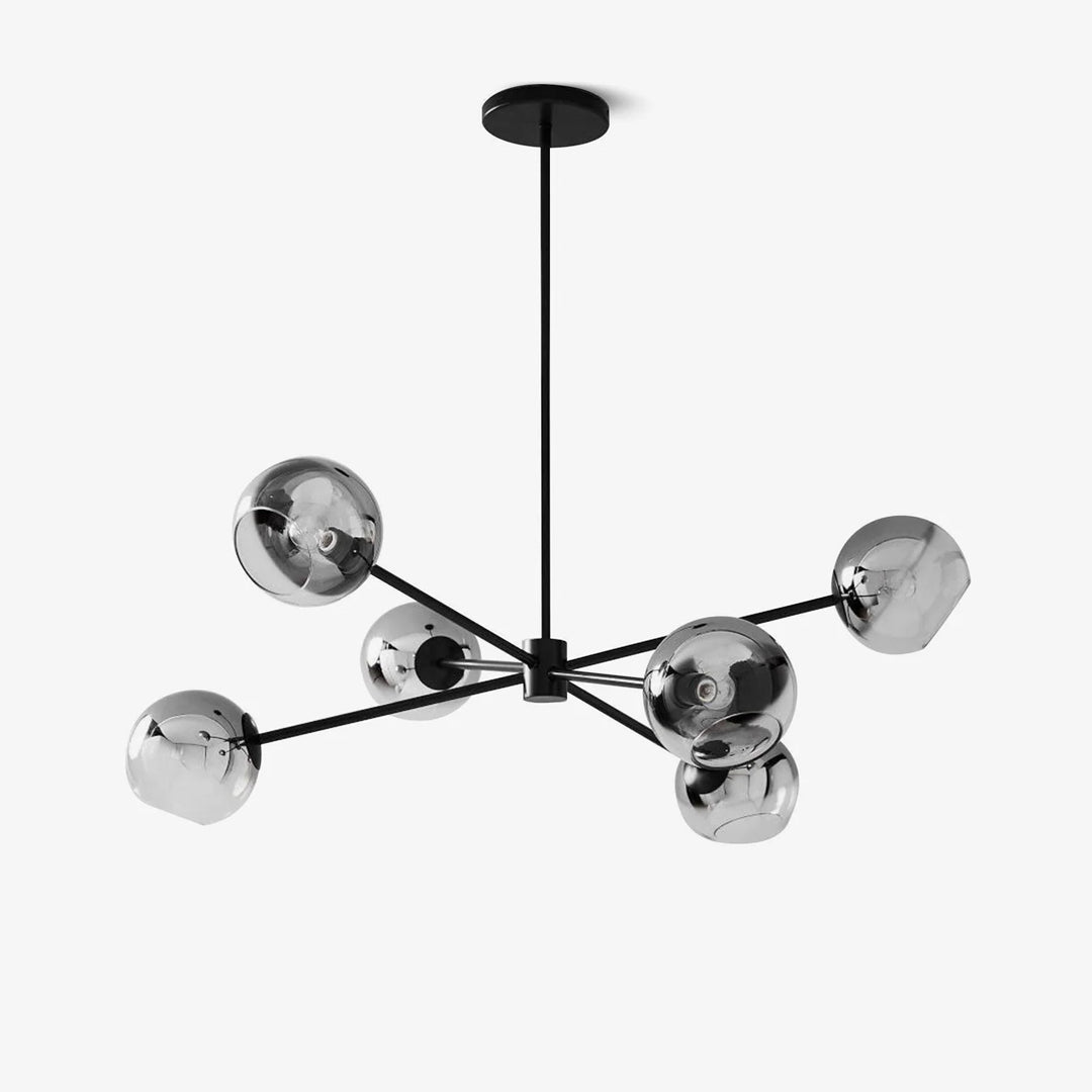 Staggered Glass Molecular Chandelier - Loonglight
