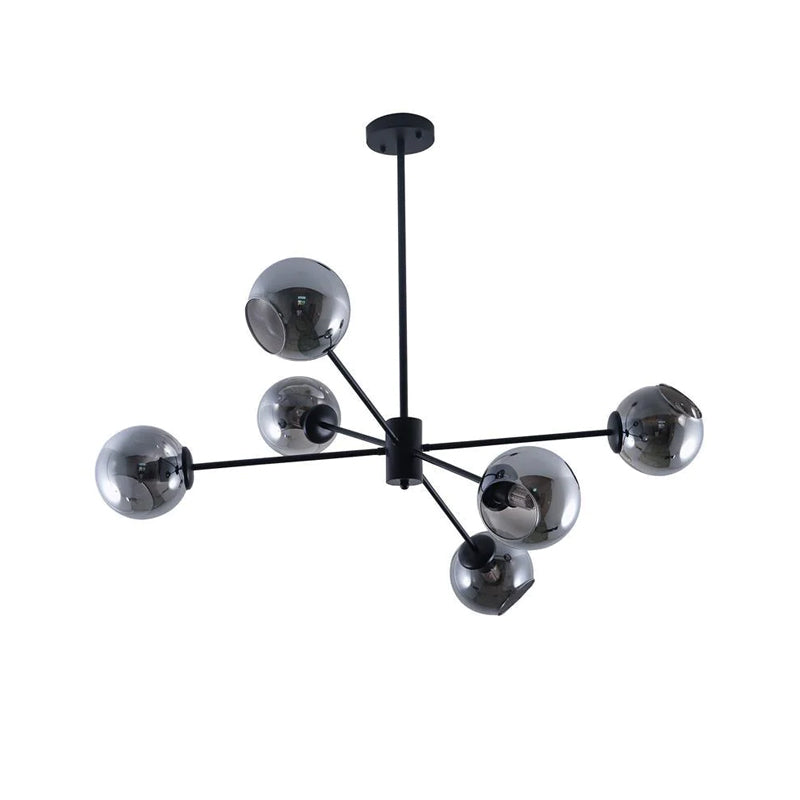 Staggered Glass Molecular Chandelier - Loonglight