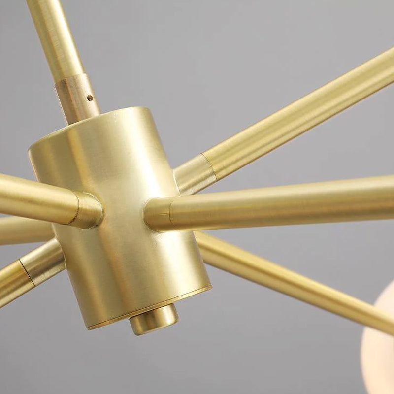 Staggered Glass Molecular Chandelier - Loonglight