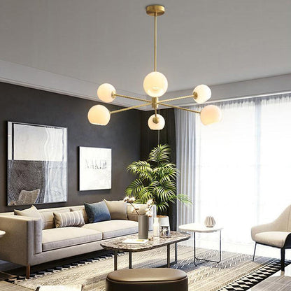 Staggered Glass Molecular Chandelier - Loonglight