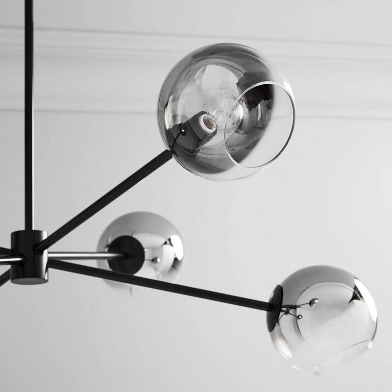 Staggered Glass Molecular Chandelier - Loonglight