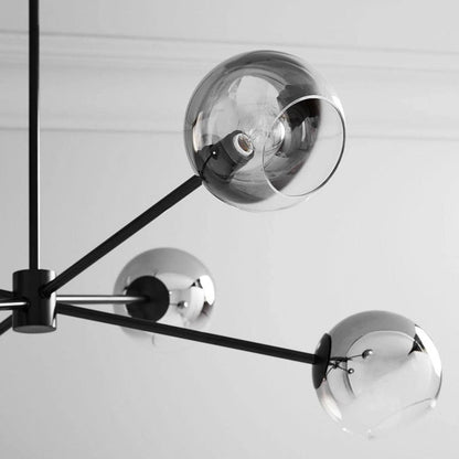 Staggered Glass Molecular Chandelier - Loonglight