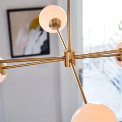 Staggered Glass Molecular Chandelier - Loonglight