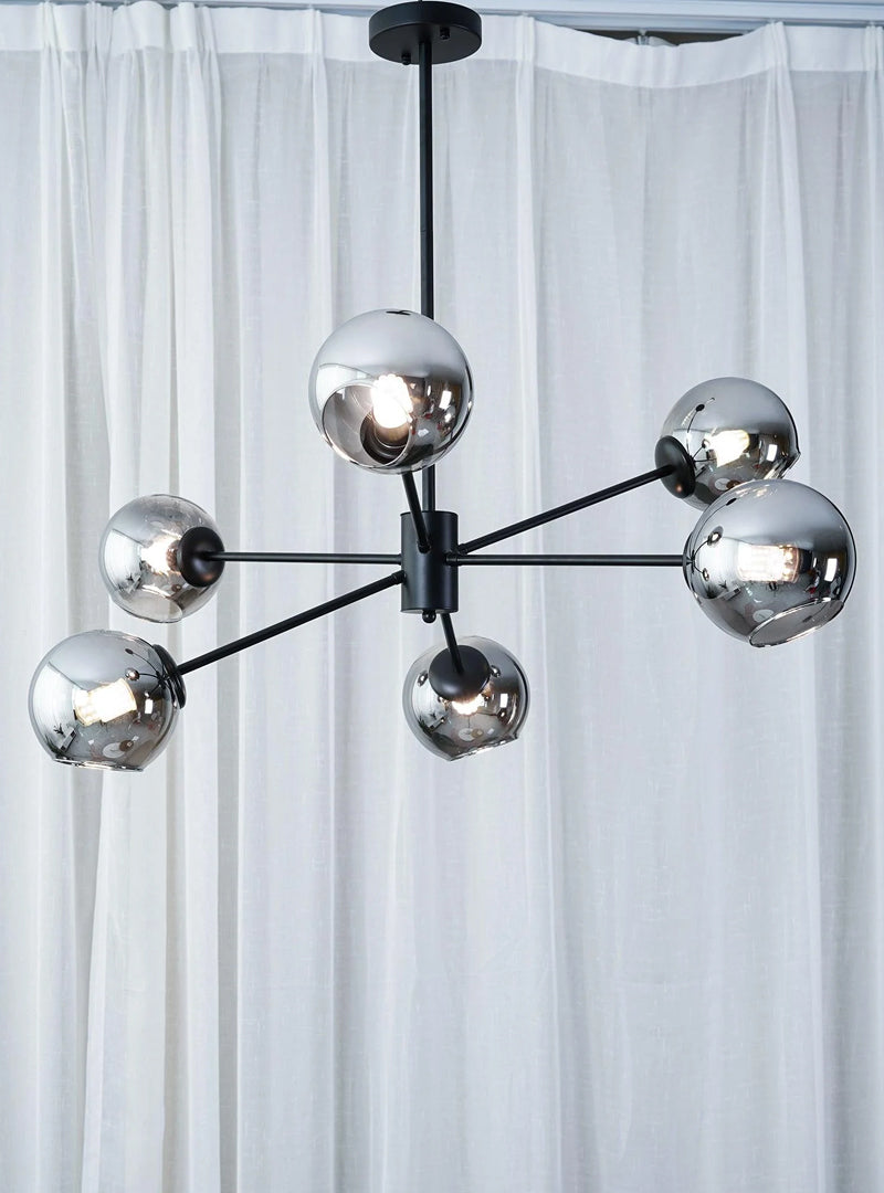 Staggered Glass Molecular Chandelier - Loonglight