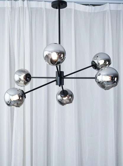 Staggered Glass Molecular Chandelier - Loonglight