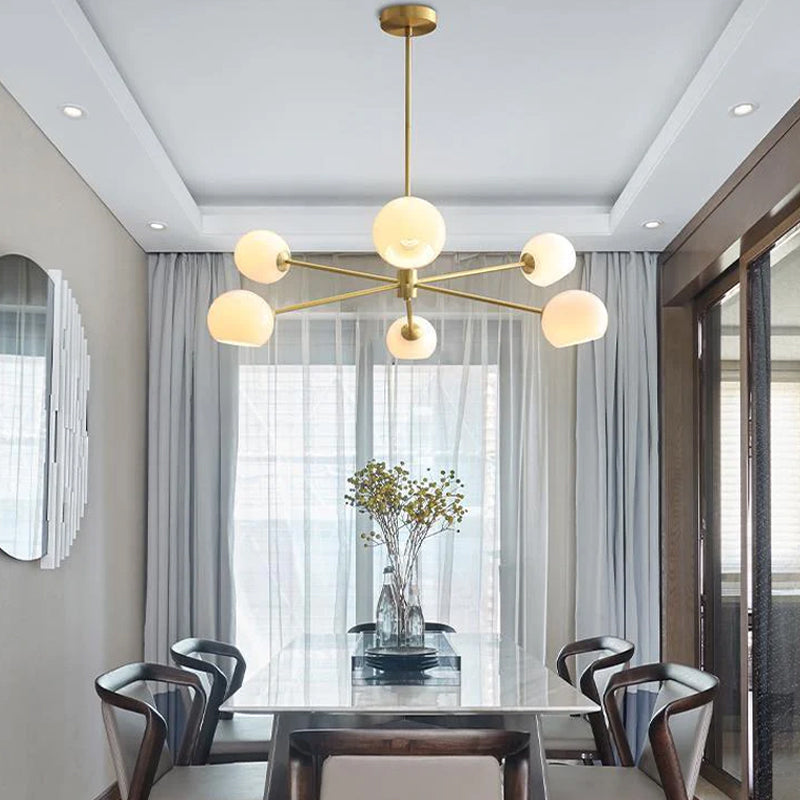 Staggered Glass Molecular Chandelier - Loonglight