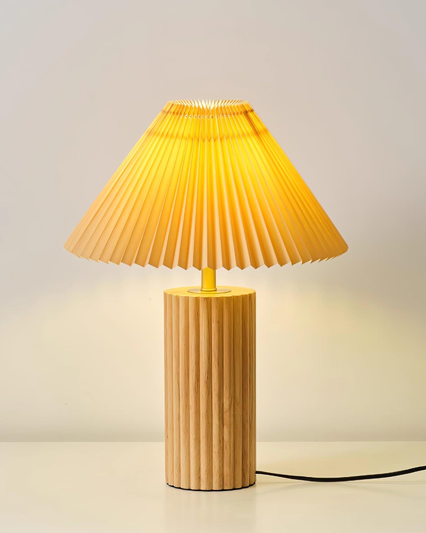 Solaire Pleated Table Lamp - Loonglight