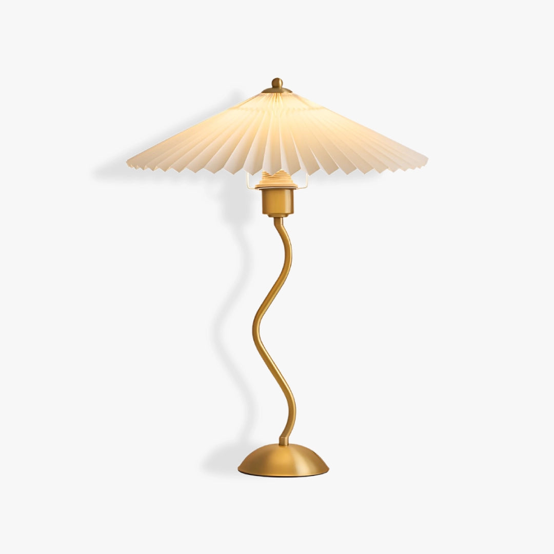 Squiggle Table Lamp Brass