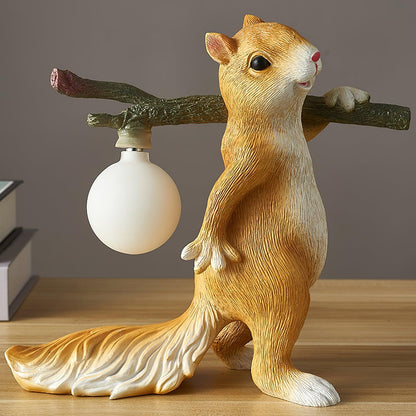 Squirrel Table Lamp - Loonglight