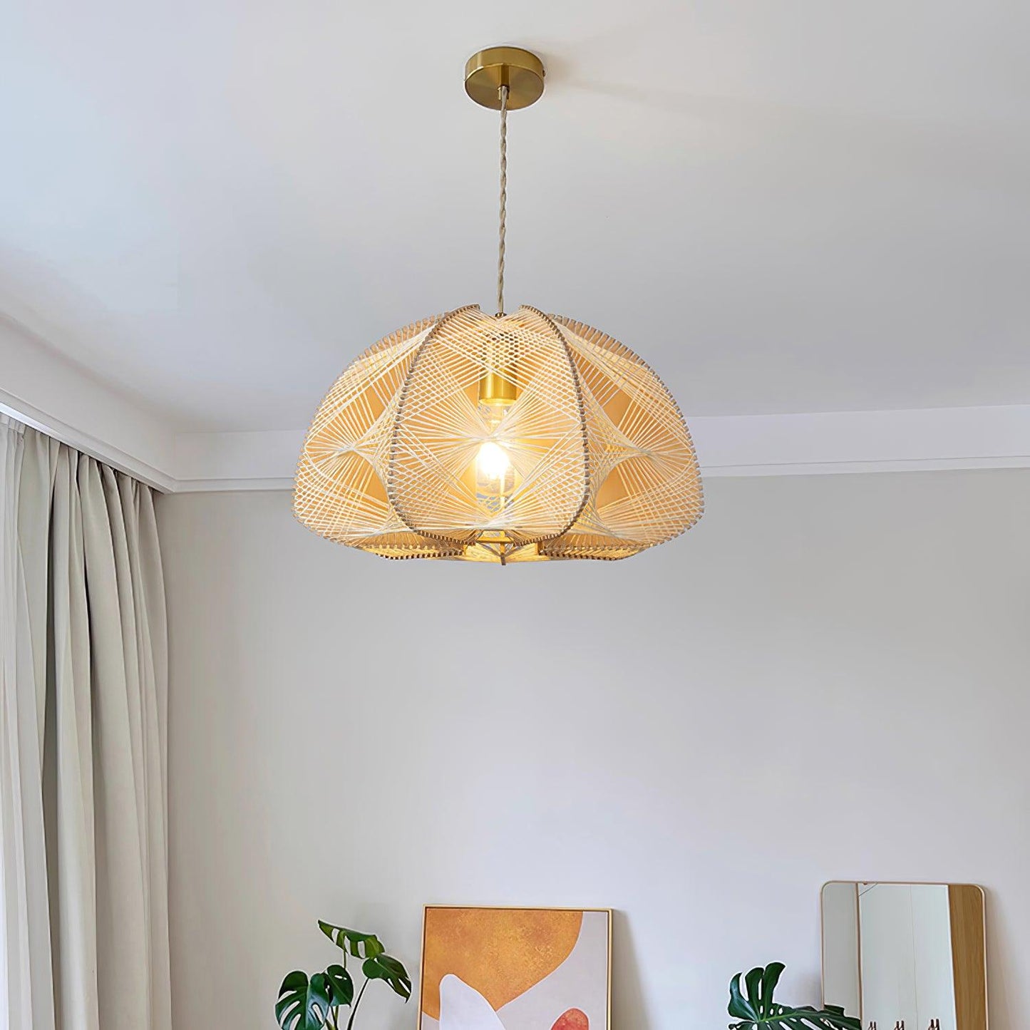 Surya Cage Pendant Light - Loonglight