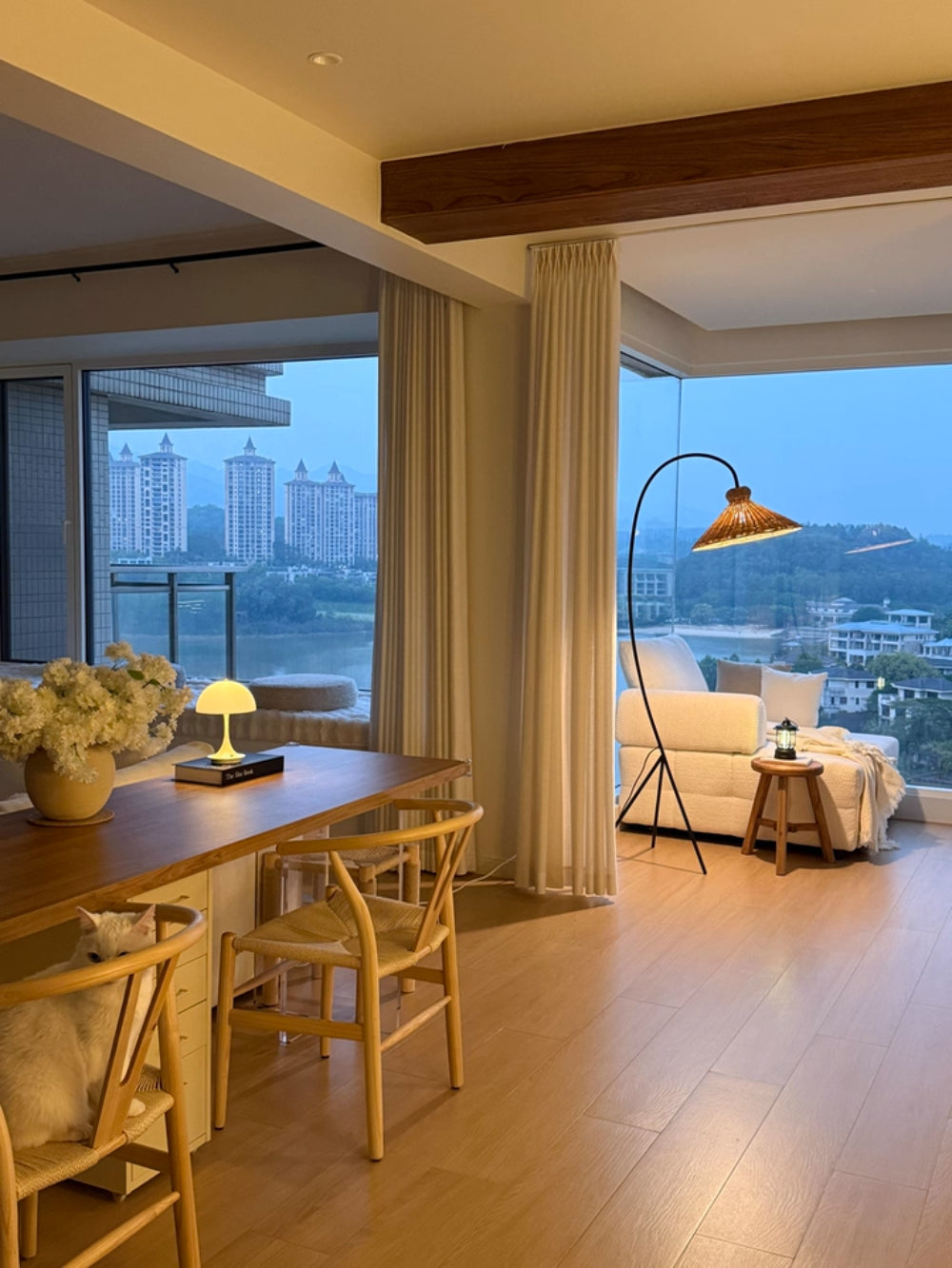 Tana Woven Floor Lamp - Loonglight