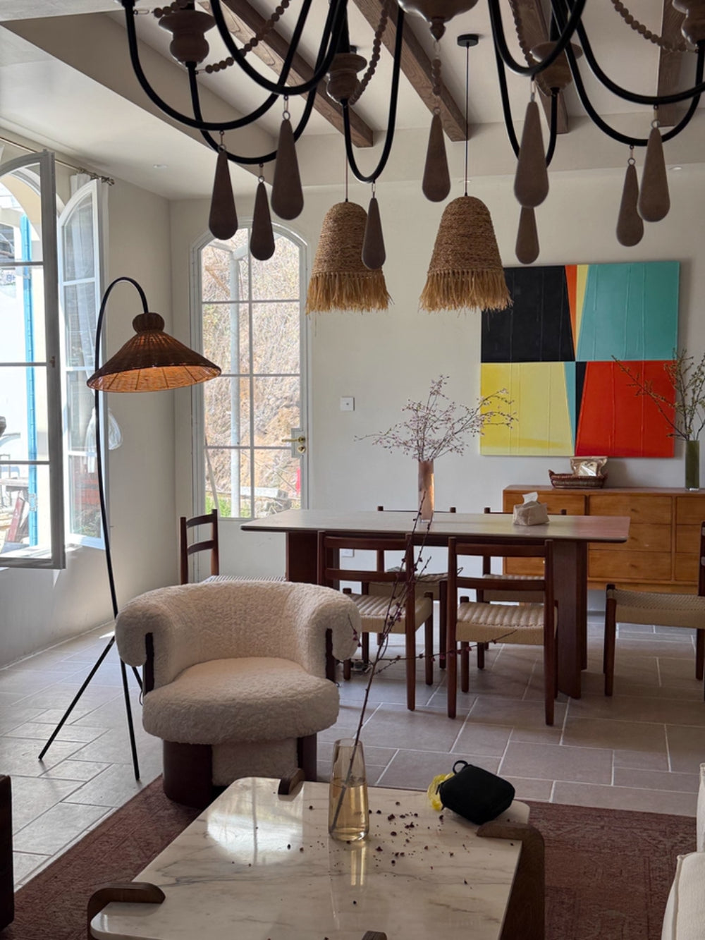 Tana Woven Floor Lamp - Loonglight