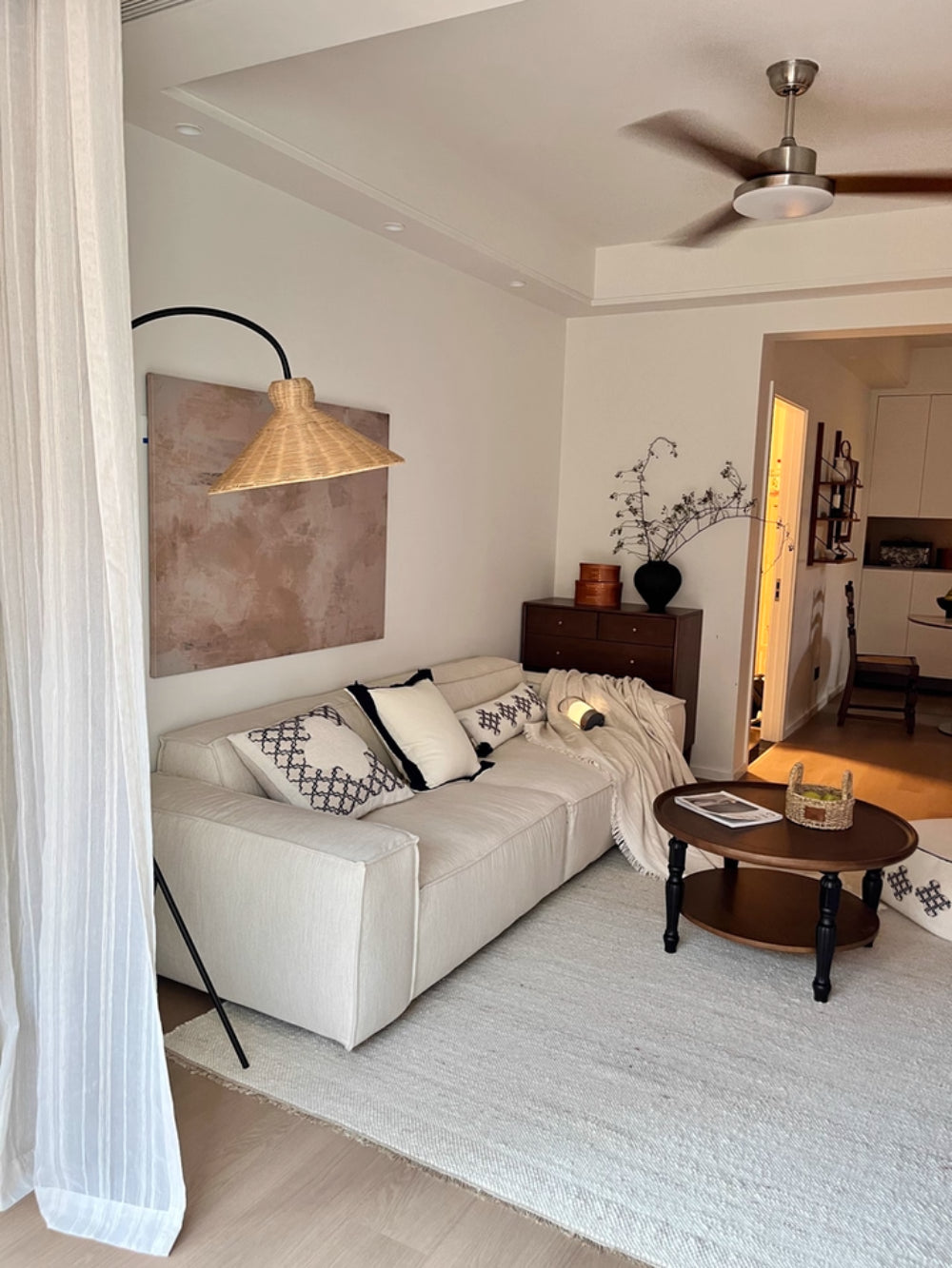 Tana Woven Floor Lamp - Loonglight