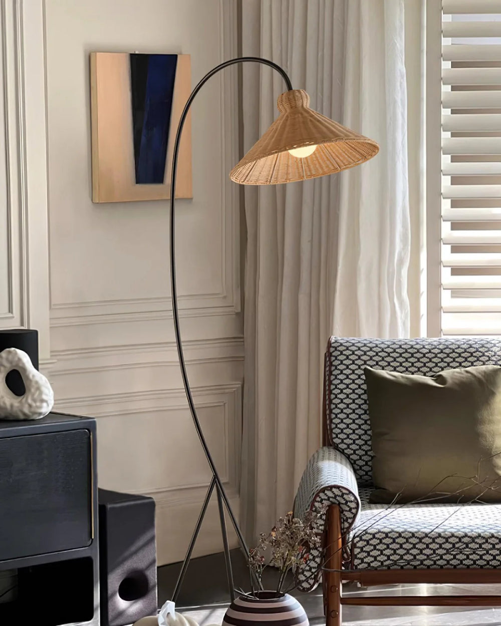 Tana Woven Floor Lamp - Loonglight
