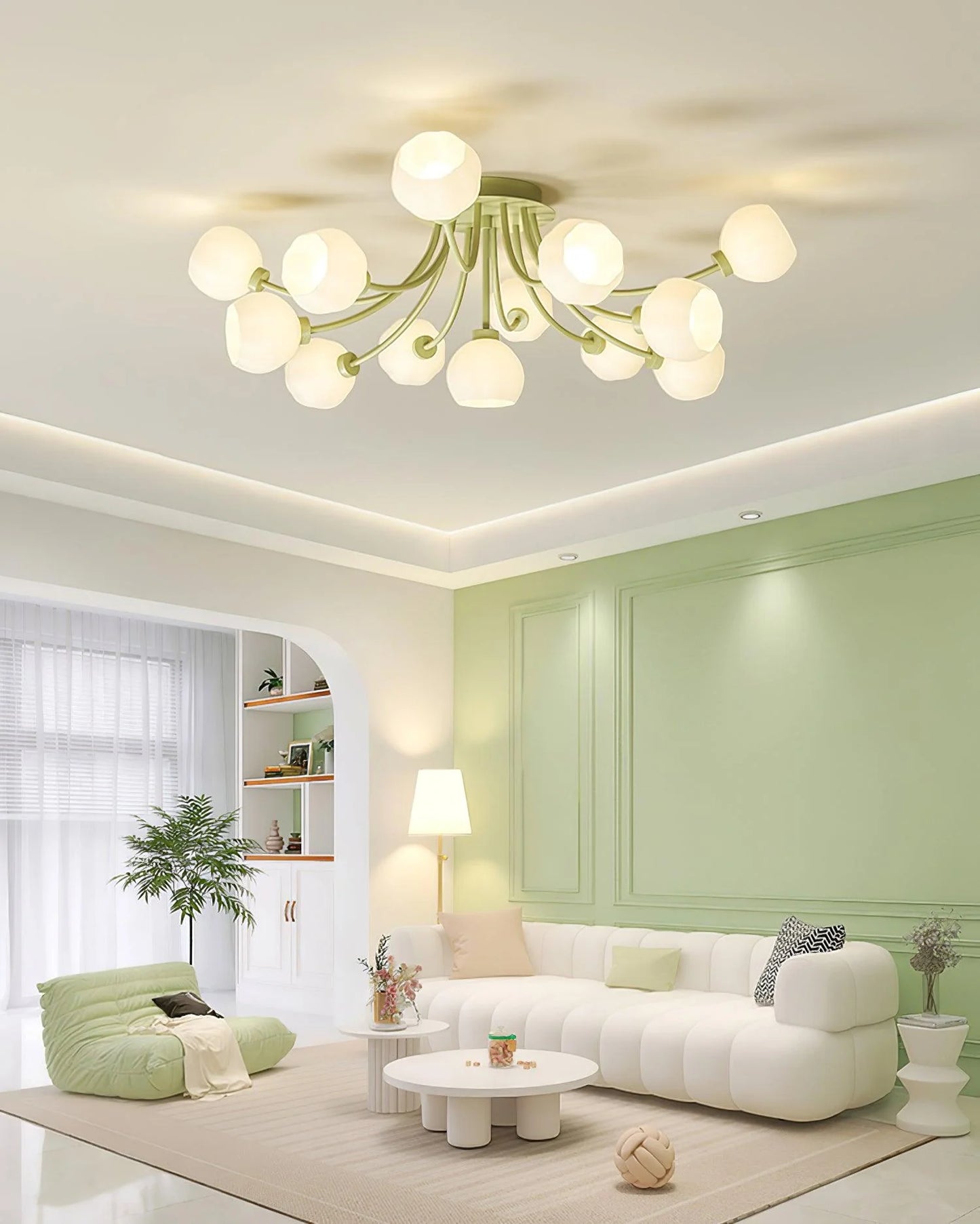 Taras Flower Ceiling Lamp - Loonglight