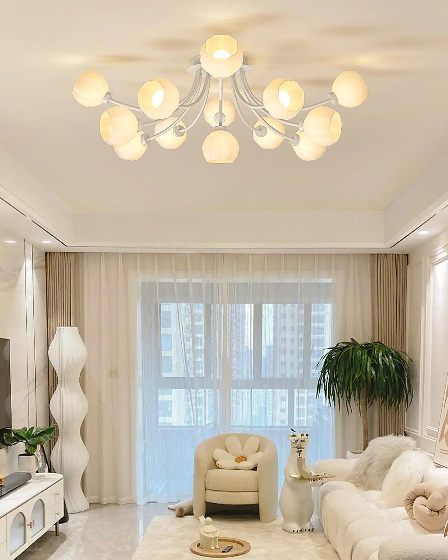 Taras Flower Ceiling Lamp - Loonglight