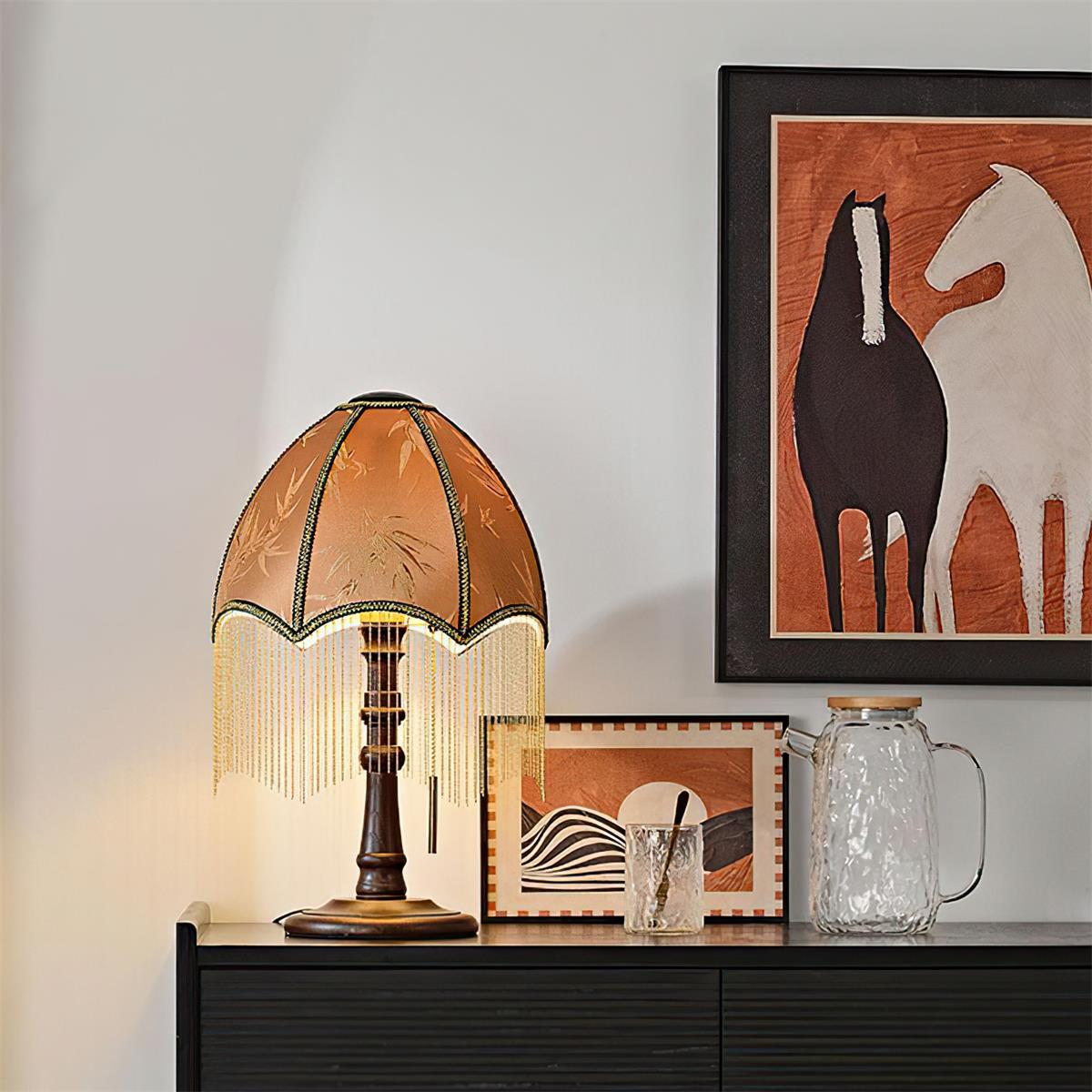 Tassel Bead Table Lamp - Loonglight