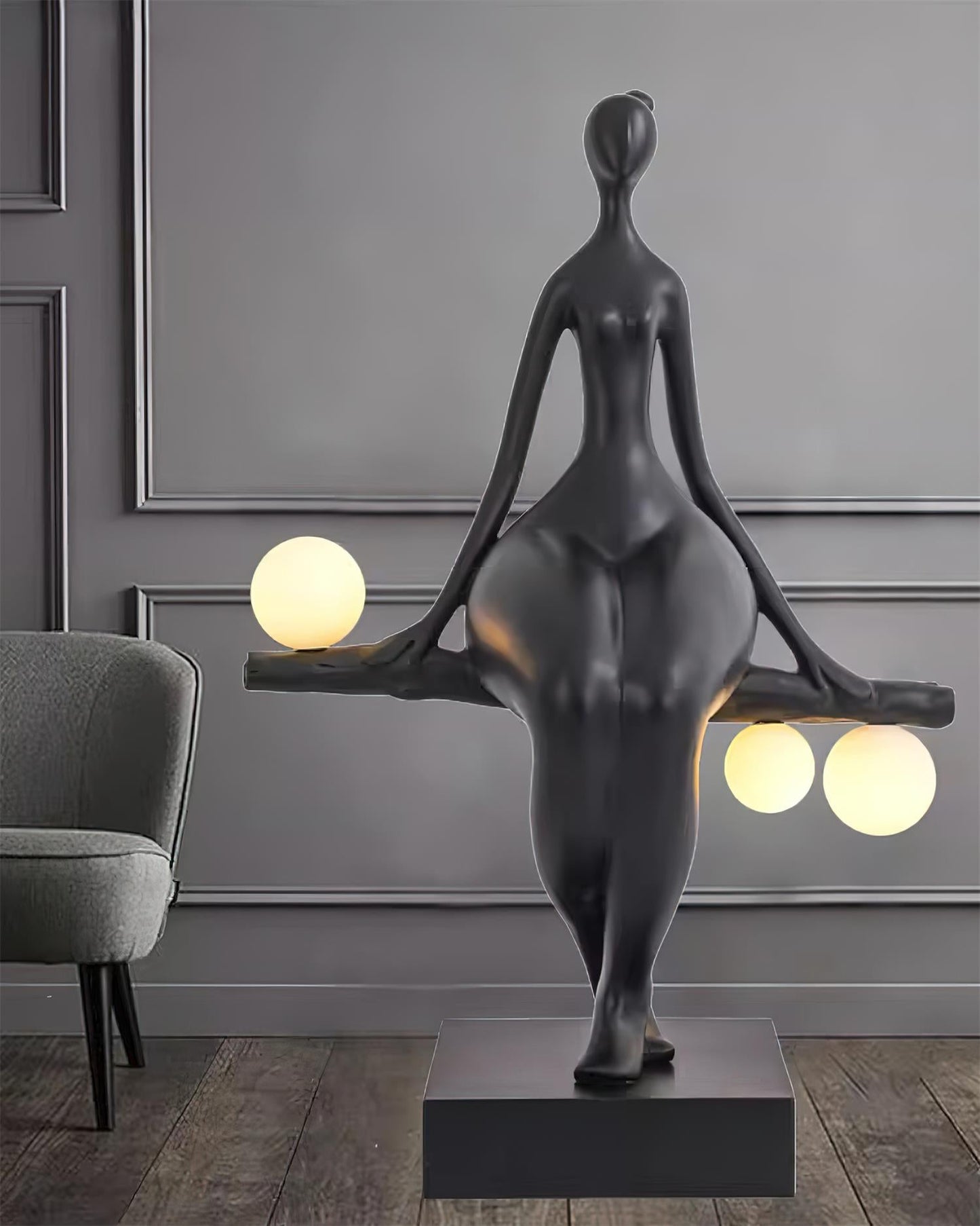 Tennie Sculpture Floor Lamp - Loonglight