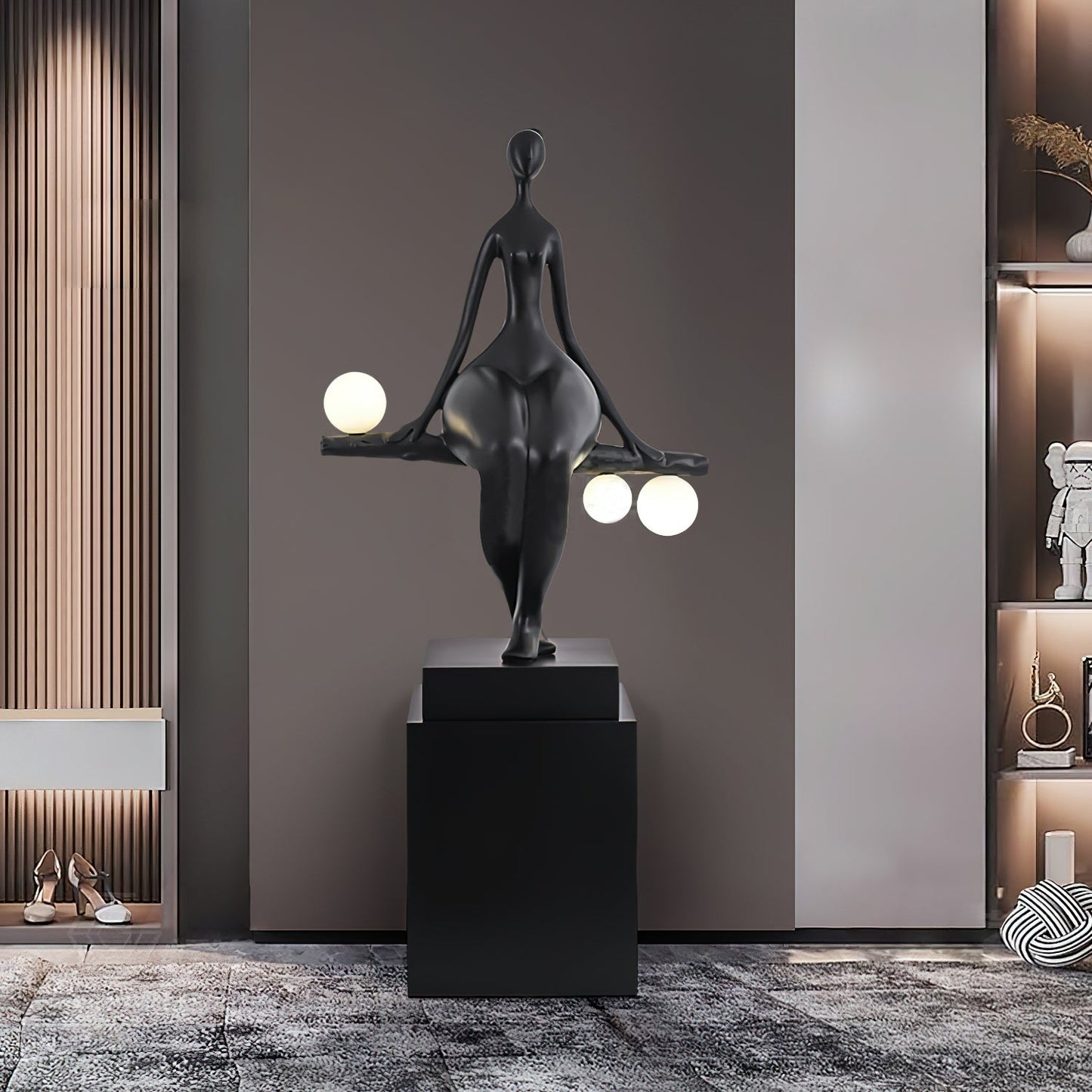 Tennie Sculpture Floor Lamp - Loonglight