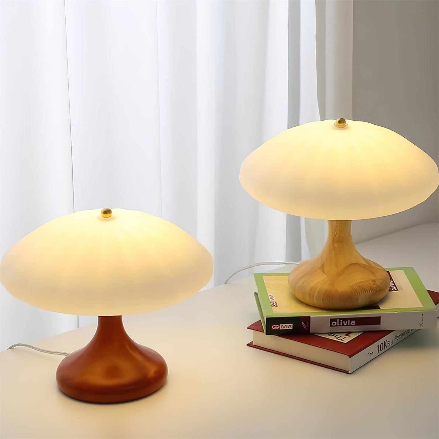 Thella Mushroom Table Lamp - Loonglight