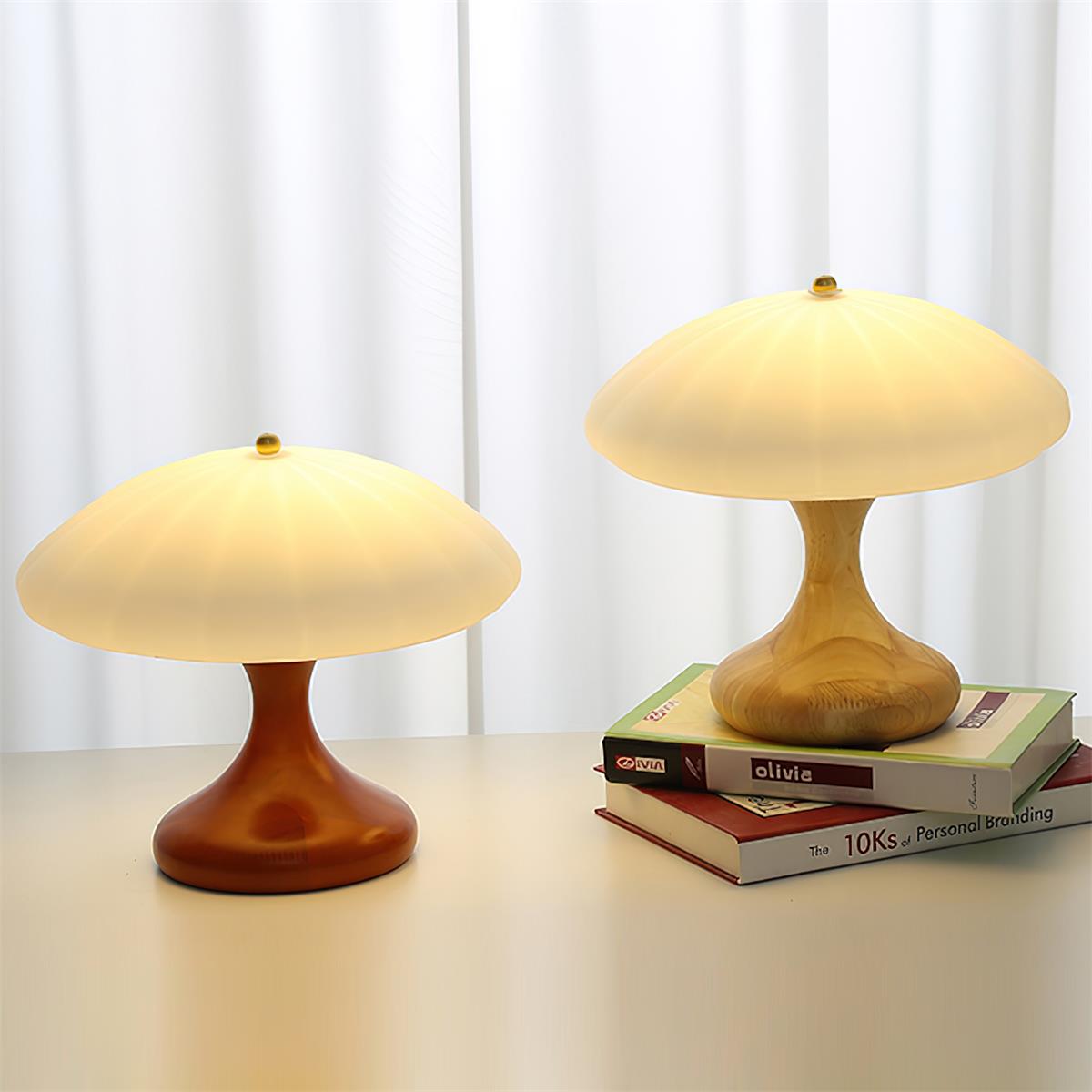 Thella Mushroom Table Lamp - Loonglight
