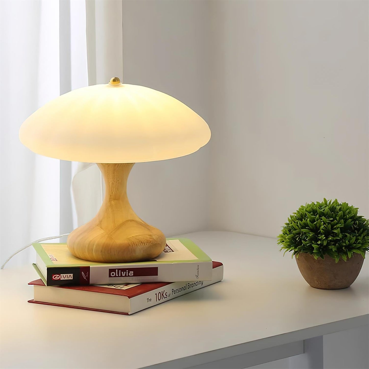 Thella Mushroom Table Lamp - Loonglight