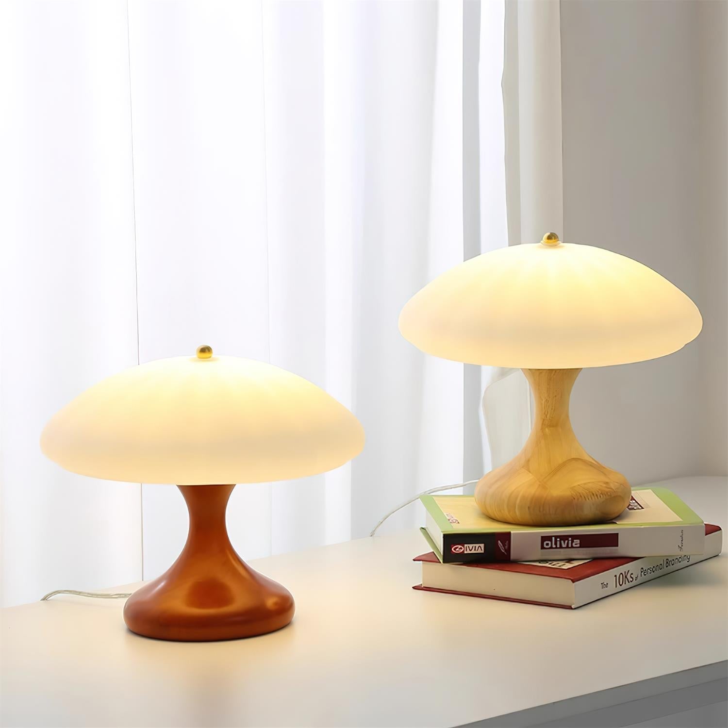 Thella Mushroom Table Lamp - Loonglight