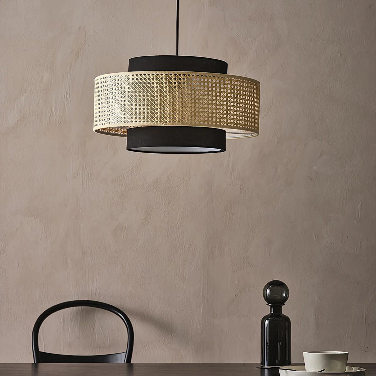 Tiered Drum Pendant Light