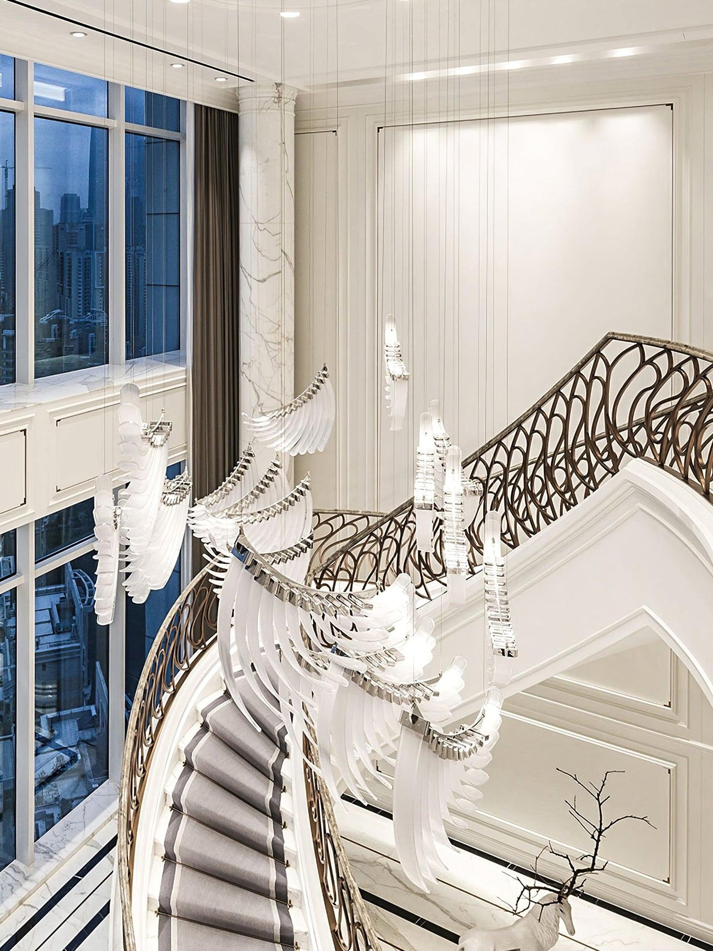 Angel Wings Chandelier - Loonglight