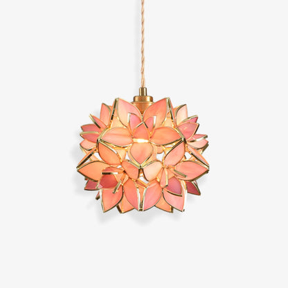 Tiffany Flower Pendant Light Pink