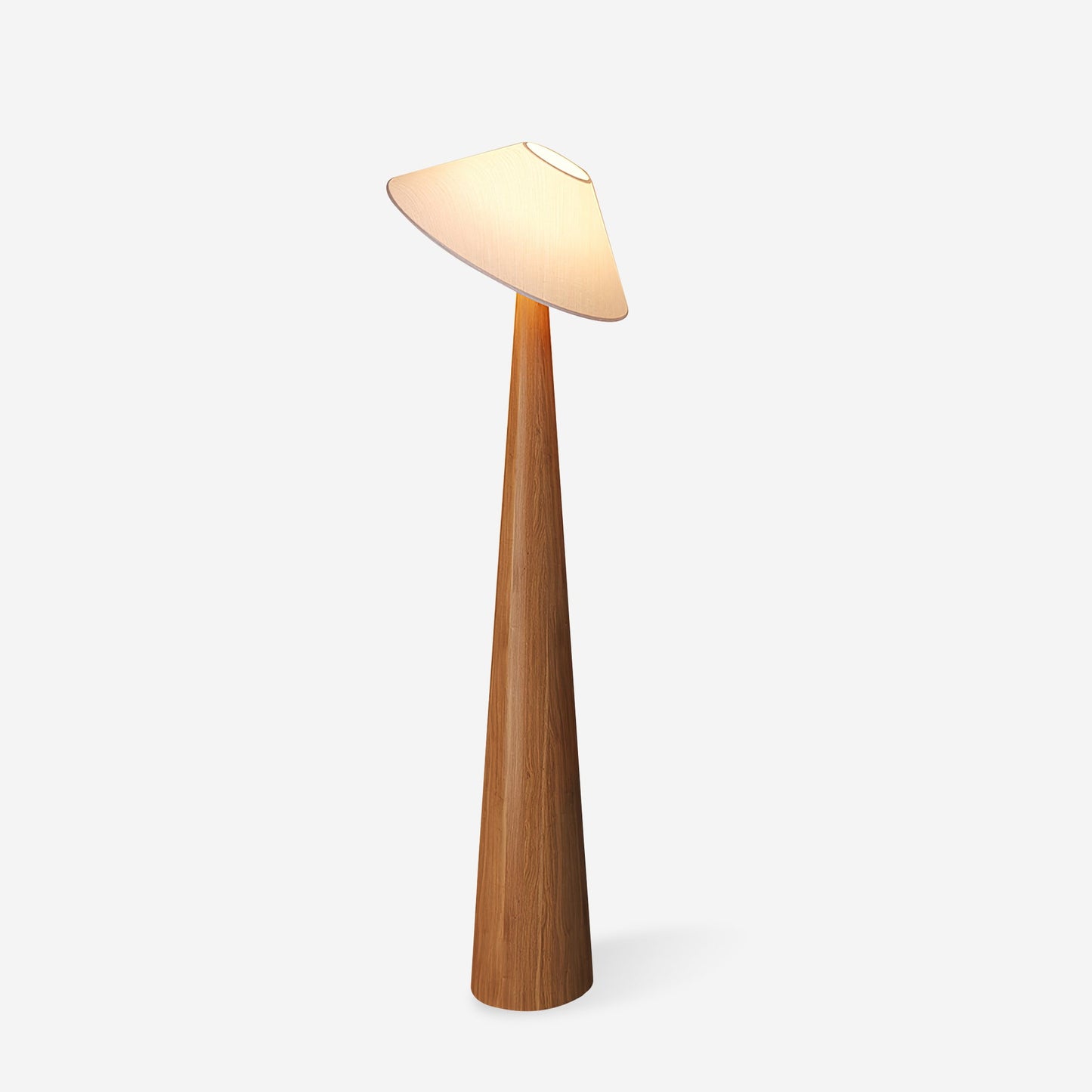 Tilt Hat Wooden Floor Lamp - Loonglight