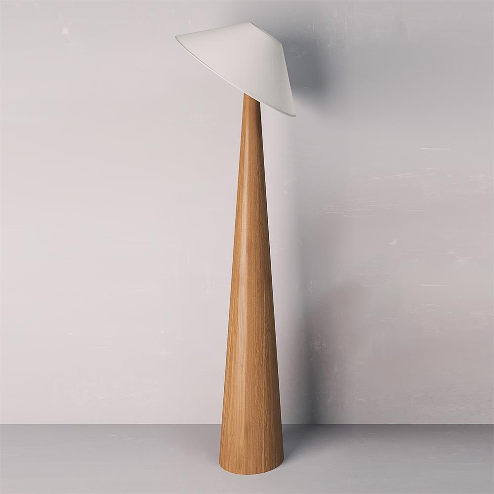 Tilt Hat Wooden Floor Lamp - Loonglight