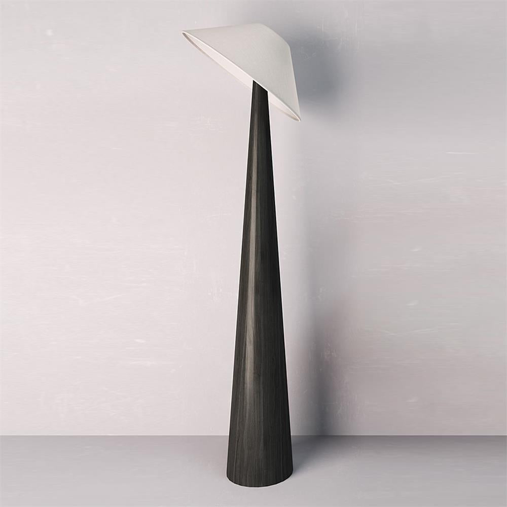 Tilt Hat Wooden Floor Lamp - Loonglight