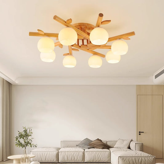 Tinsley Wood Ceiling Light - Loonglight
